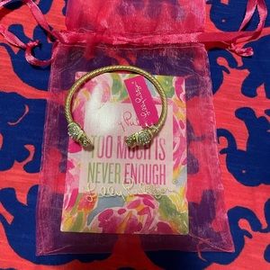 NWT Lilly Pulitzer Sarasota Elephant Bangle Bracelet